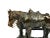 Bronze Mid 20th Century Solid Bronze Horse Standing by Fence Figurine Model For Sale - Image 8 of 10