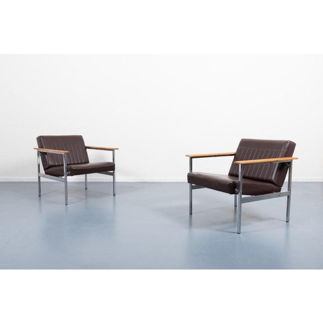 Italian Architectural Armchairs, 1960s, Set of 2 For Sale - Image 11 of 12