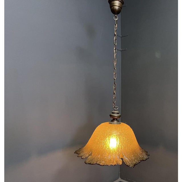 Vintage Murano Glass Pendant Light, 1960s For Sale - Image 3 of 14