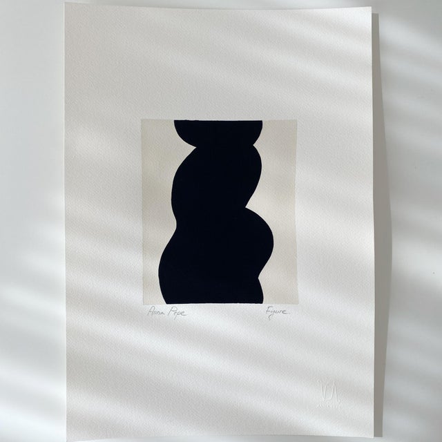 2020s Original Gouache Painting "Figure 05" For Sale - Image 5 of 6