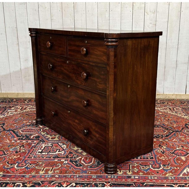 19th Century Victorian Mahogany Chest of Drawers For Sale - Image 15 of 18