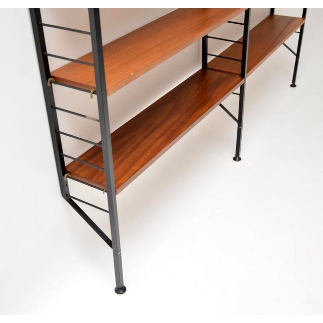 Vintage Teak Ladderax Bookcase Shelving from Staples Cricklewood, 1960 For Sale - Image 9 of 13