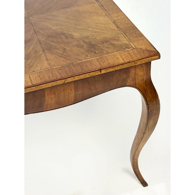 Italian Mid Century Burl Side Table For Sale In Atlanta - Image 6 of 12