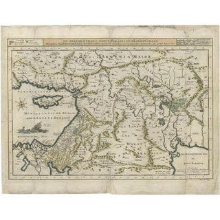 Antique Map of the Mediterranean and the Persian Gulf by Danckerts, 1718 For Sale