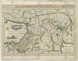 Antique Map of the Mediterranean and the Persian Gulf by Danckerts, 1718