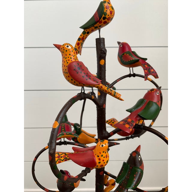 Folk Art Bird Tree For Sale - Image 4 of 8