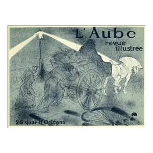 Lautrec Lithograph 25, Laube Revue Illustree 1966