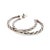 1990s Pair of John Hardy Estate "Jai" Hoop Earrings 1.75" Silver For Sale - Image 10 of 10
