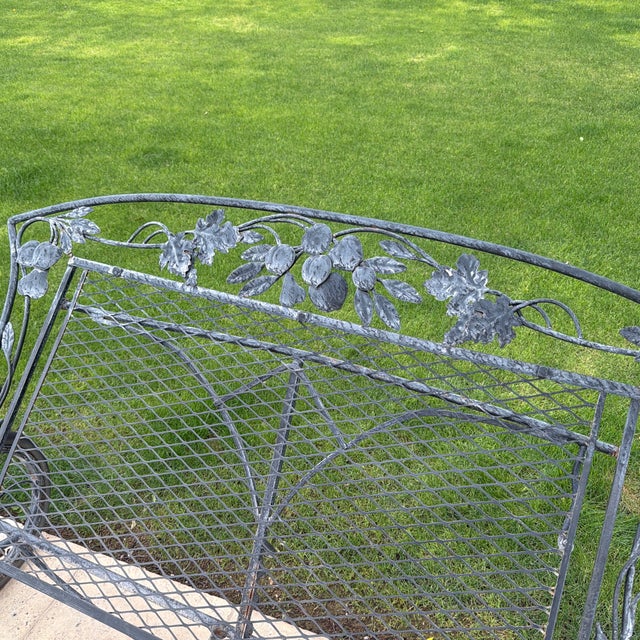 Metal 1970s Style Wrought Iron Salterini Double Chase, 2 Pieces For Sale - Image 7 of 12