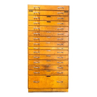 Tall Multi-Drawer Engineers Cabinet, 1950s For Sale