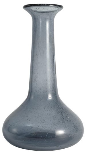 Scandinavian Modern Blue Glass Vase by Erik Höglund for Boda, Sweden, 1960s