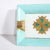 Cerulean Mid-Century Ceramic Cigar Tray in Pastel Cerulean and Gilt Detailing For Sale - Image 8 of 13
