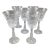 Etched Fostoria Heather Crystal Water Goblets-Set of 6 For Sale