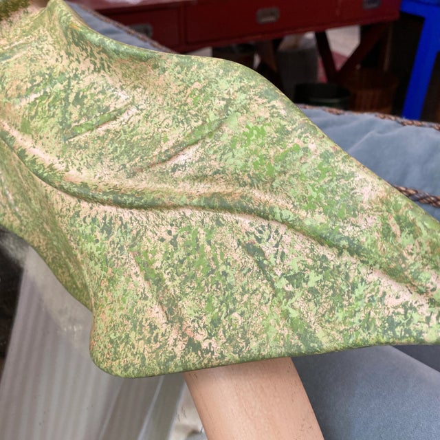 1970s Serge Roche Style Leaf Console and Mirror For Sale In Atlanta - Image 6 of 9