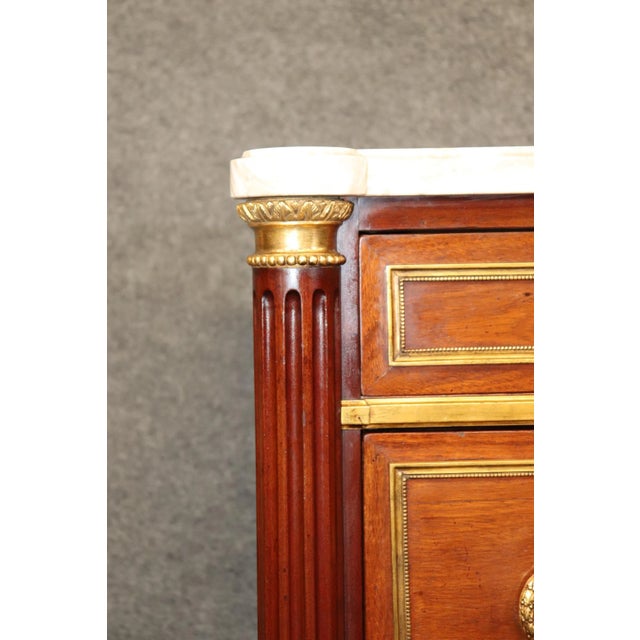 19th Century Bronze Mounted Directoire Jansen Style Marble Commode For Sale - Image 11 of 12