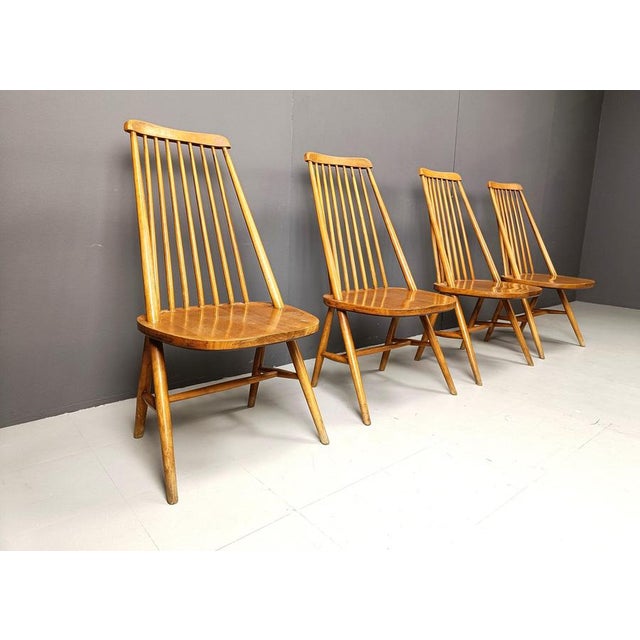 Mid-Century Scandinavian Dining Chairs, 1960s, Set of 4 For Sale - Image 6 of 11
