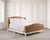 A handsome Ralph Lauren Home “Antibes” king-sized bed, executed with a natural organic woven seagrass covered frame set...