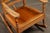 Antique Wooden Rocking Chair With Red Cushion For Sale - Image 10 of 10