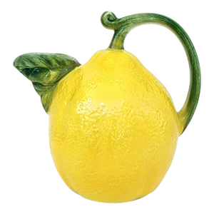 Vintage Italian Ceramic Figural Lemon Pitcher