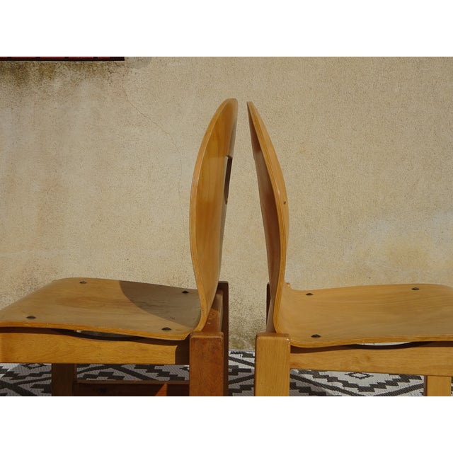 Light Beech Dining Chairs, Set of 2 For Sale - Image 9 of 18