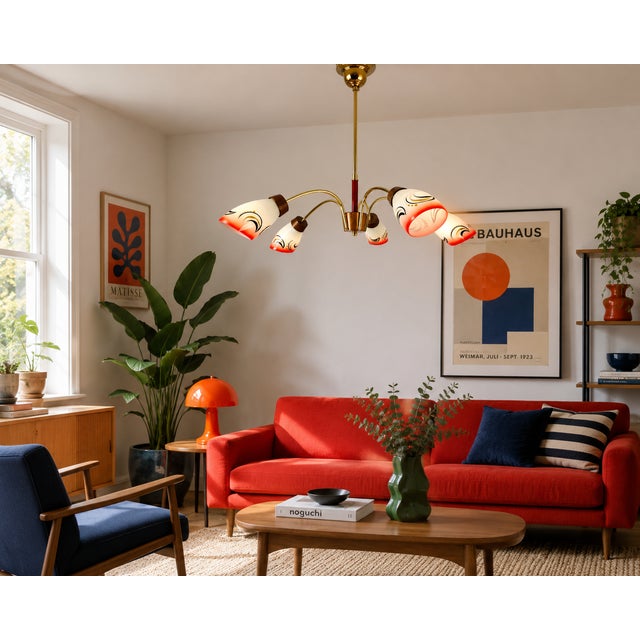 Mid-Century Modern Mid-Century Modern Sputnik Spider Chandelier, 1960s For Sale - Image 3 of 16