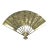 Vintage Carved Solid Brass Fan Wall Art For Sale