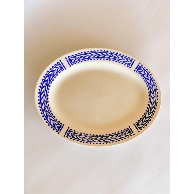 1930s 1930s Homer Laughlin Laurel Leaf Serving Platter For Sale - Image 5 of 9