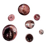Mercury Drops Sculptures in Assorted Pink - Set of 7 For Sale