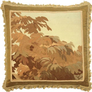19th Century French Aubusson Pillow For Sale