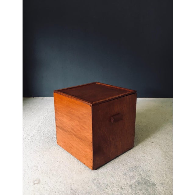 Handcrafted Cubical Side Table, Belgium, 1950s For Sale - Image 6 of 18