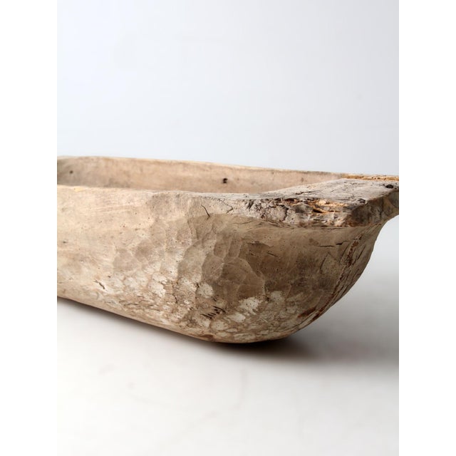 Antique 19th Century American Hand Hewn Dough Bowl For Sale - Image 17 of 18