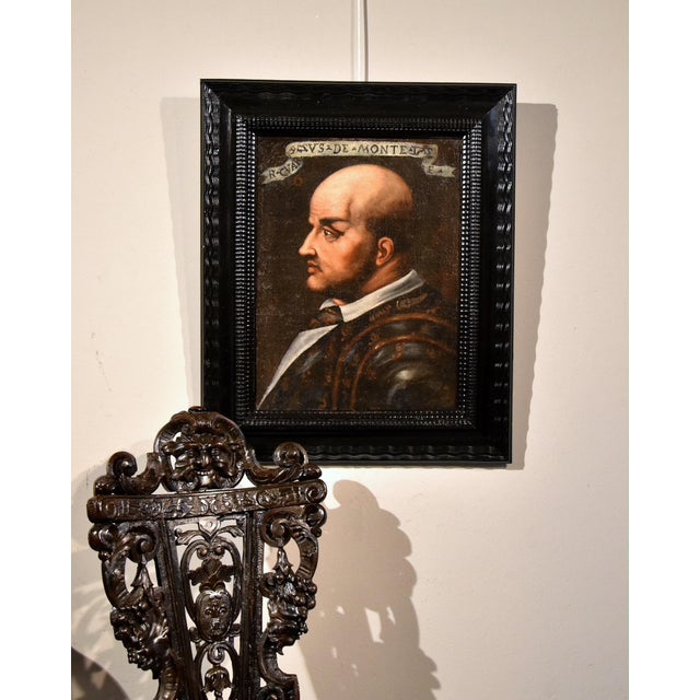 Tuscan Artist, Portrait of Soldier Niccolò Orsini, 1580, Oil on Canvas For Sale - Image 12 of 14