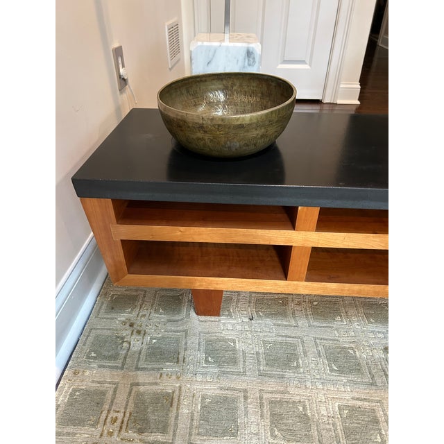 Hand Crafted Custom Wood & Stone Low Cocktail Table or Meditation Altar For Sale - Image 13 of 14