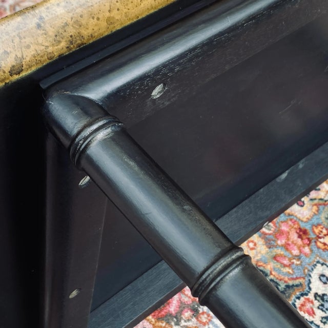 Kittinger Faux Bamboo Tortoise Shell Coffee Table For Sale - Image 10 of 13