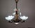 Metal Art Deco Chandelier in Copper and Glass from Ezan, France, 1940s For Sale - Image 7 of 7