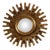 Mid-Century Hollywood Regency Gilt Sunburst Mirror, 1960s For Sale