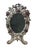 Antique Art Nouveau Silvered Cast Brass Rose Vanity Dressing Mirror, Dated 1909 For Sale In Boston - Image 6 of 10