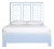 Infinity Platform Bed Queen, Light Blue For Sale
