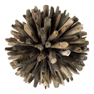 Large Driftwood Ball Sphere For Sale