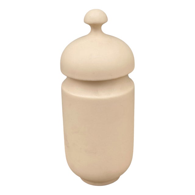Space Age Ceramic Vase with Lid by Enzo Bioli for Il Picchio, Italy, 1970s For Sale