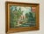Mid 20th Century Vintage Oil Painting Impressionist City Garden. Signed, Framed. For Sale - Image 4 of 10