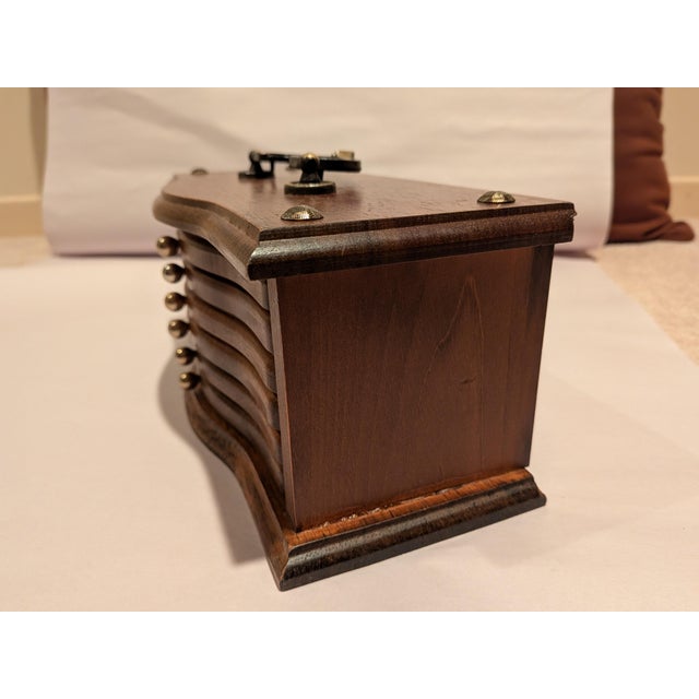 Late 20th Century Mid-Century Modern Wood Coaster & Snack Tray Set - 7 Pcs. For Sale - Image 5 of 8