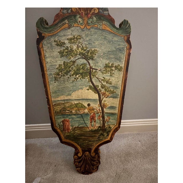 Printmaking Materials Pair of Louis XV Style Giltwood Wall Panels With Pastoral Landscape Tapestry Insets, Continental, Circa 1890-1910 For Sale - Image 7 of 7
