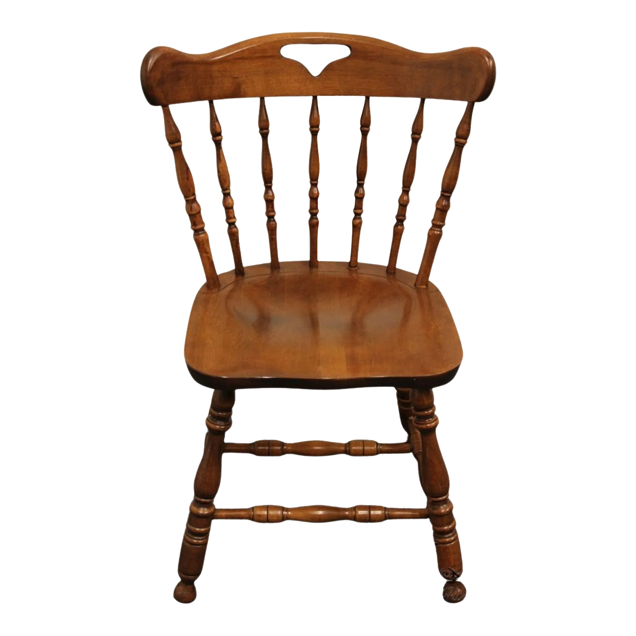 S Bent Bros Solid Hard Rock Maple Colonial Pub Style Dining Side