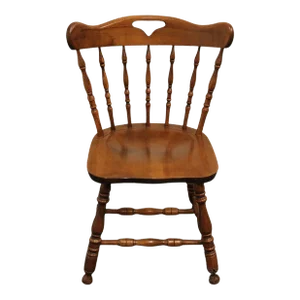 S Bent Bros Solid Hard Rock Maple Colonial Pub Style Dining Side Chair 481 440