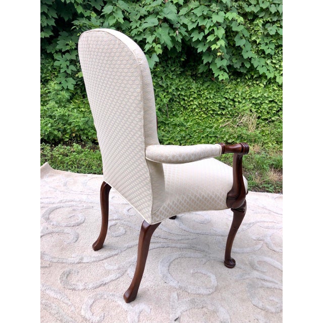 Vintage Southwood Carved Mahogany Queen Anne Style Accent Chair Chairish