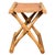 Brown Danish Modern Gold Hill Guldhøj Folding Stool in Oak and Cognac Leather by Poul Hundevad, 1960s For Sale - Image 8 of 9
