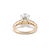 Early 21st Century 14k Yellow Gold 3.81ctw Oval Lab Grown Diamond Accented Engagement Ring, Size 5 For Sale - Image 5 of 8