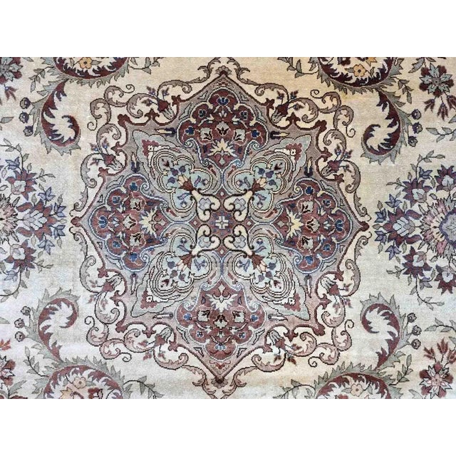 Turkish 1970s Handmade Vintage Turkish Kayseri Rug 4.3' X 6.7' For Sale - Image 3 of 12