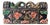 Antique Indian Polychrome Carved Dowry Box with Peacocks, 1900s For Sale